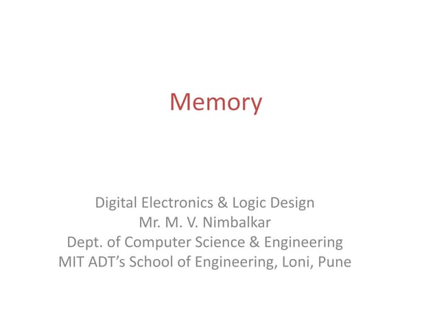 Unit IV  Memory.pptx