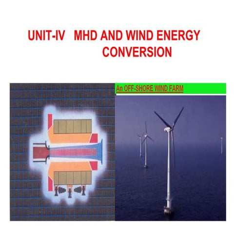 MHD wind energy conversion