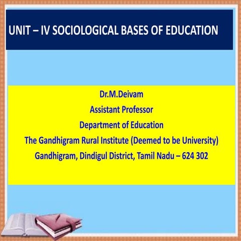 SOCIOLOGICAL BASES OF EDUCATION MEANING IN HINDI visual data 8