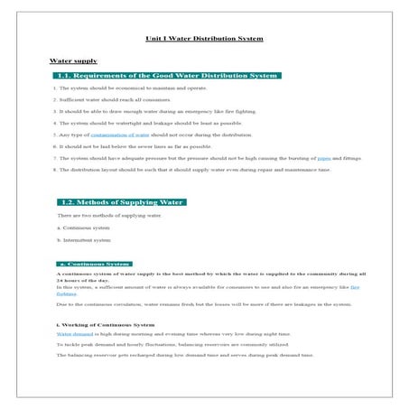 Unit I Water Distribution System.pdf