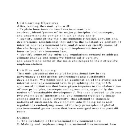 International Environmental Law | PPT