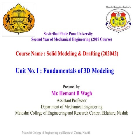 Fundamental of 3D modeling 