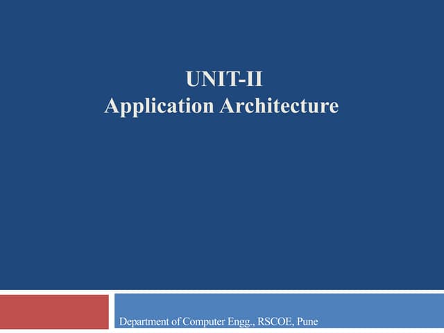 Unit No. II Architecture.pptx Cloud Microservices & Application