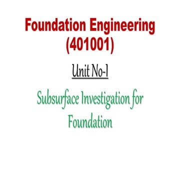 Geotechnical Engineering 
