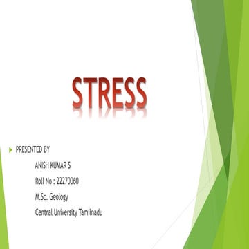 Unit of stress ppt by Anish