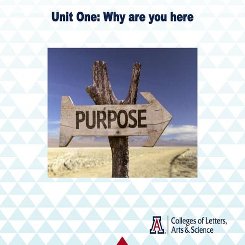 LASC 197P Unit One: Why are you here?