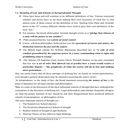 Unit One Business law.pdf ,BUSINESS RELATED