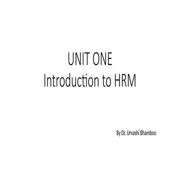 Unit One HRM of my university classes related .pptx