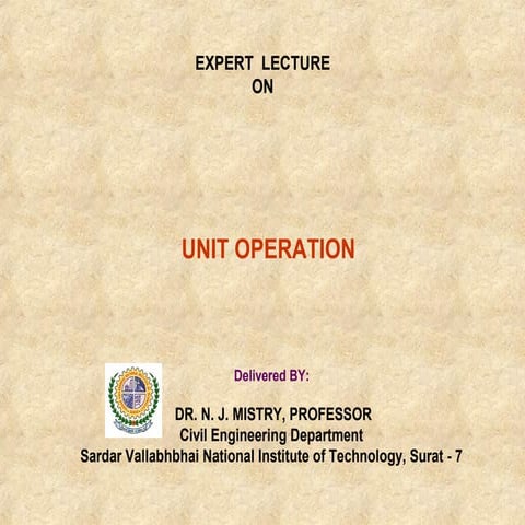 Unit operation
