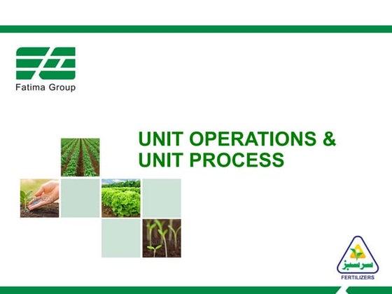 Samical: Unit Process and Unit Operations | PPT