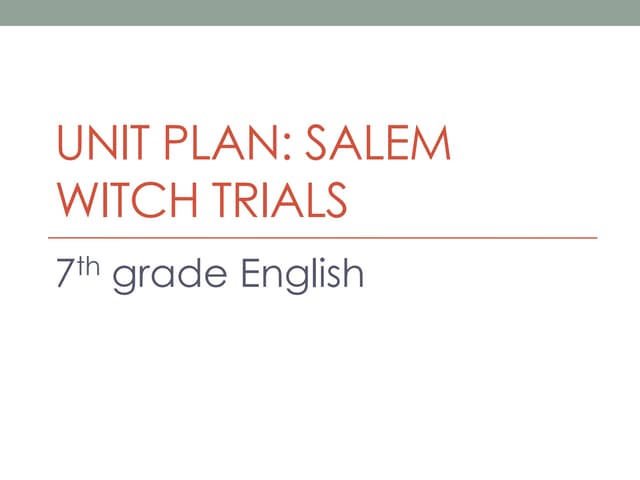 7th Grade English lesson plan - PR