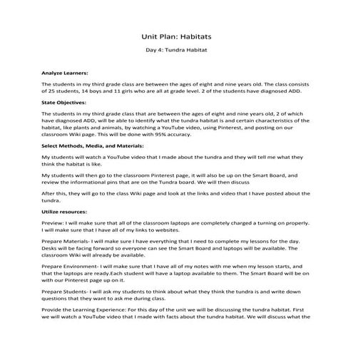 Unit plan assure 4 #2