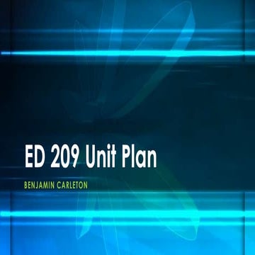 Unit plan power point