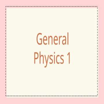 Units of measurement in general physics 1