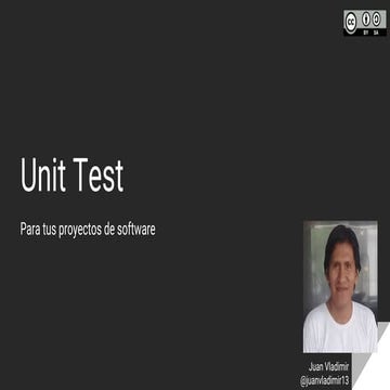 Conceptos básicos de Unit Test 
