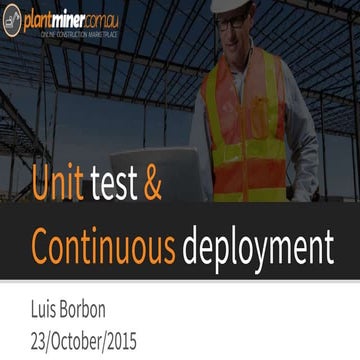 Unit test and continuous deployment