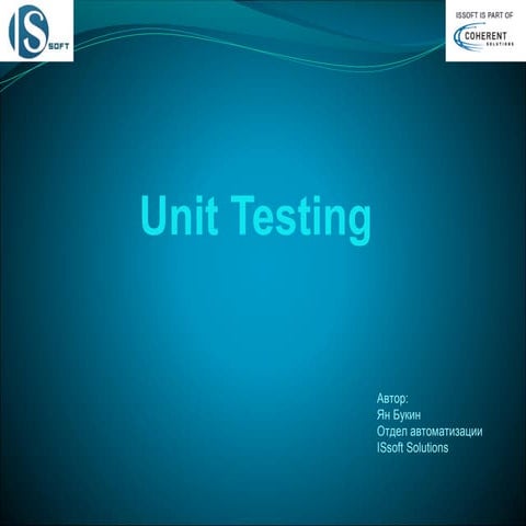 Unit testing | PPT