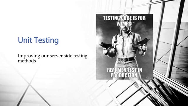 Unit testing