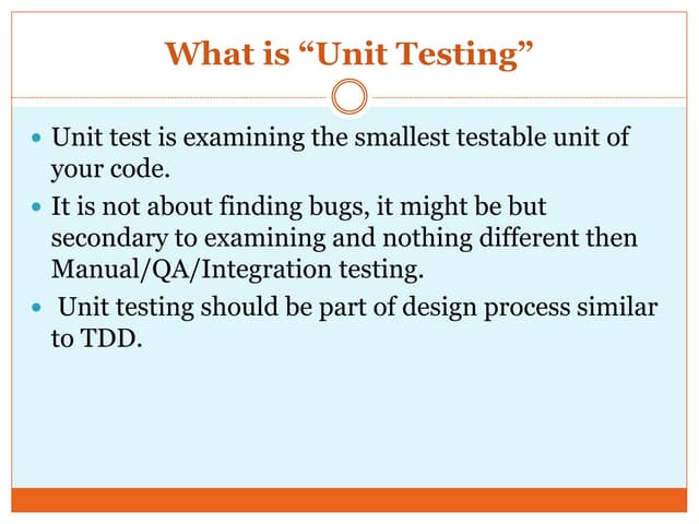 Unit Testing