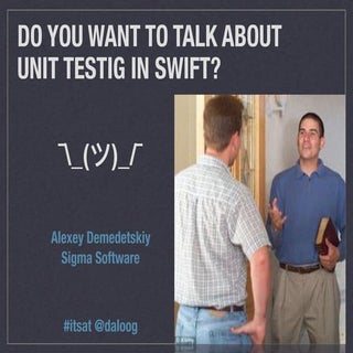 Алексей Демедецкий | Unit testing i...