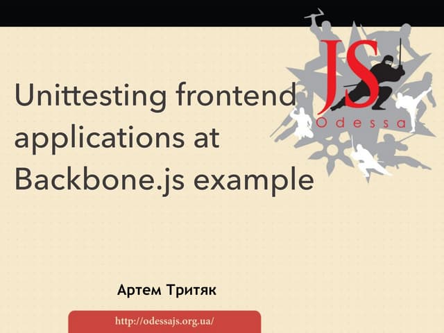 Front-End UnitTesting