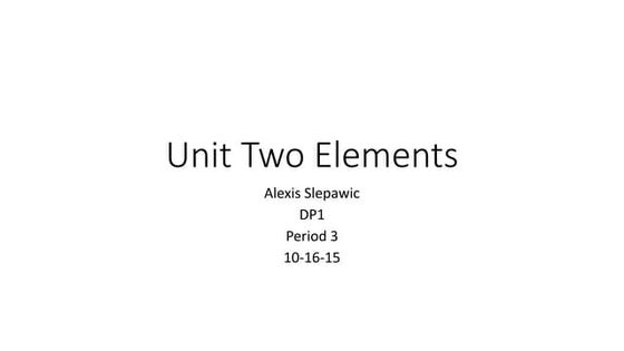 Unit 5 | PPTX