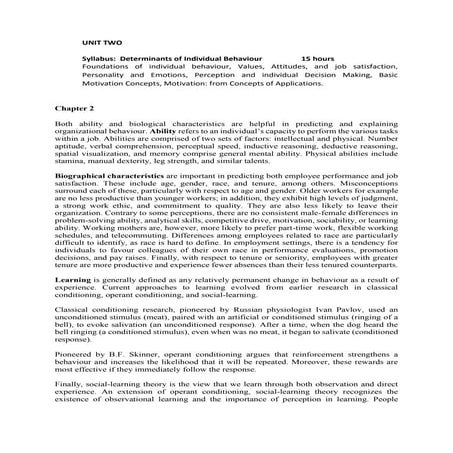 ORganisational Relation note chapter two