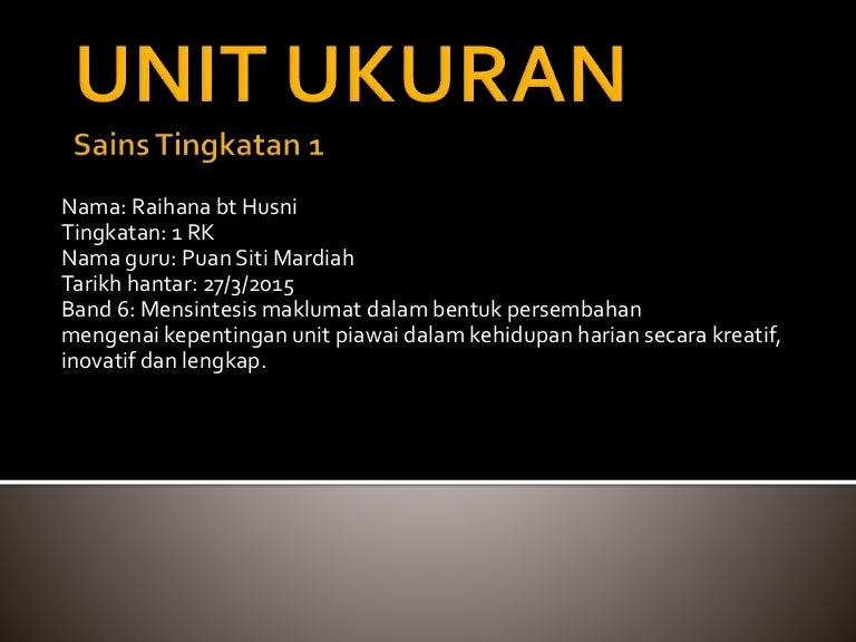 Unit Ukuran