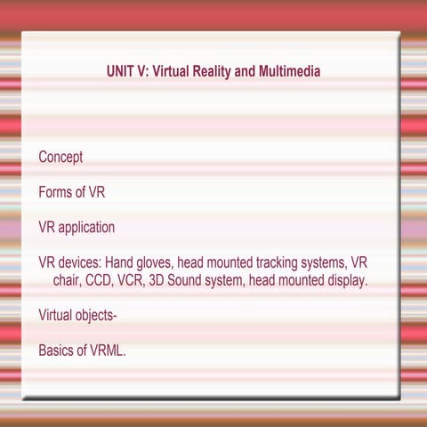 Unit v | PPT
