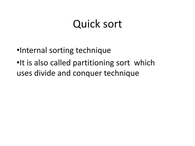 DS - Quick Sort