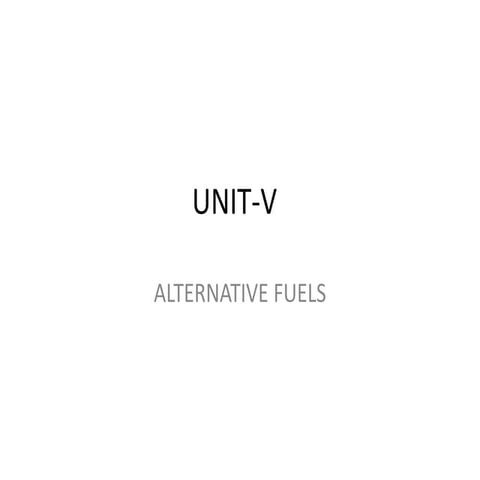Unit--v---ALTERNATIVE FUELS   