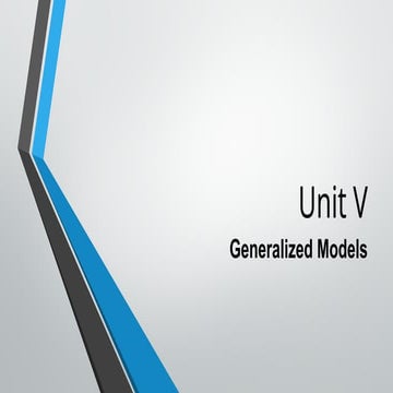 Generalized  Models ,Neural Network, belief Network Unit V.pptx