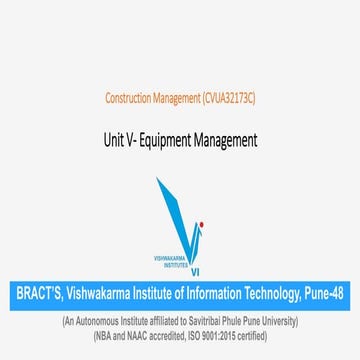 Unit V- Equipment Management.pptx