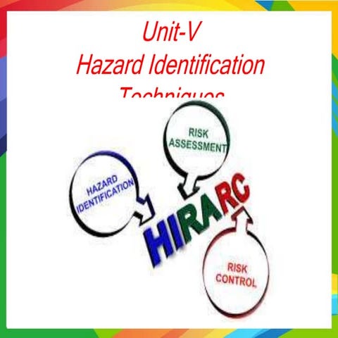 Unit V - Hazard Indentification Techniques.pptx