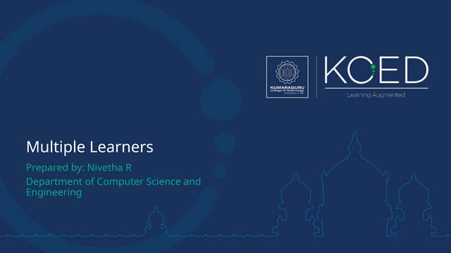 Unit V -Multiple Learners.pptx for artificial intelligence