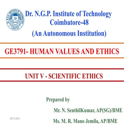 UNIT V - SCIENTIFIC ETHICS.pptxyxzhhxhxhxu