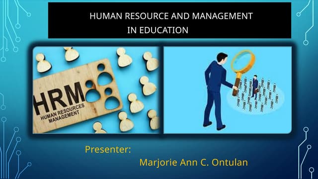 Human Resources Development Program.pptx | Human Resources | Business