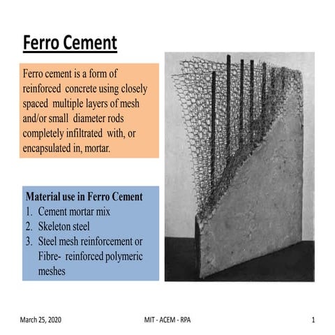 Unit vi ferro cement rpa
