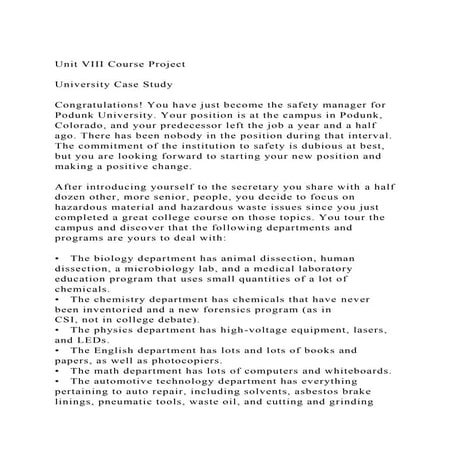Unit VIII Course ProjectUniversity Case StudyCongratulatio.docx