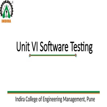 Unit VI Software Testing PPT.pptx