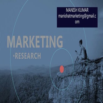 Unit v marketing research