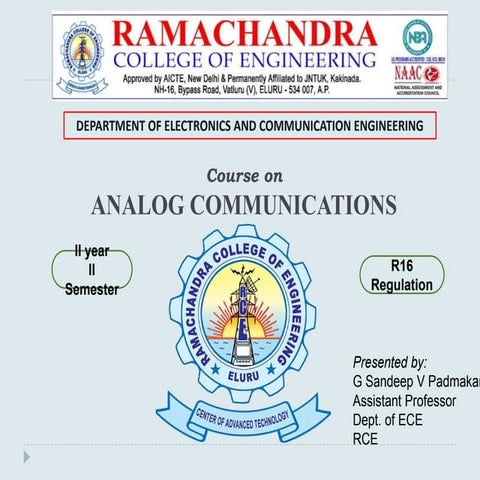 Presentation on Noise from Analog Communication