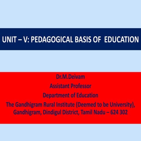 Pedagogical Bases of Education