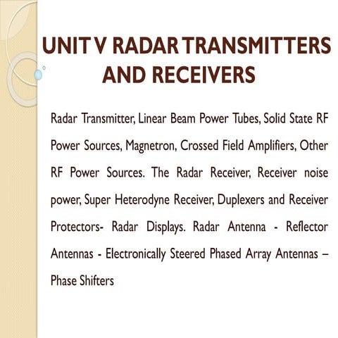 UNIT V RADAR TRANSMITTERS AND RECEIVERS 14.11.23.pdf