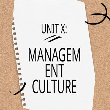 Management - Unit X. MANAGEMENT CULTURE.pptx