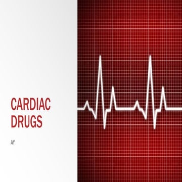 UNIT X CARDIAC DRUGS