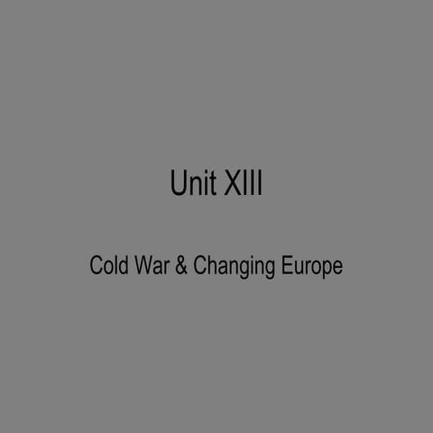 Unit xiii