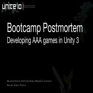 Unity bootcamp post mortem