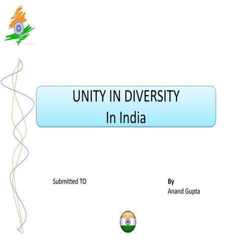 Unity in diversity 