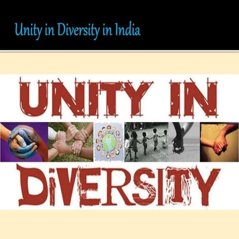 Unity in Diversity in India
